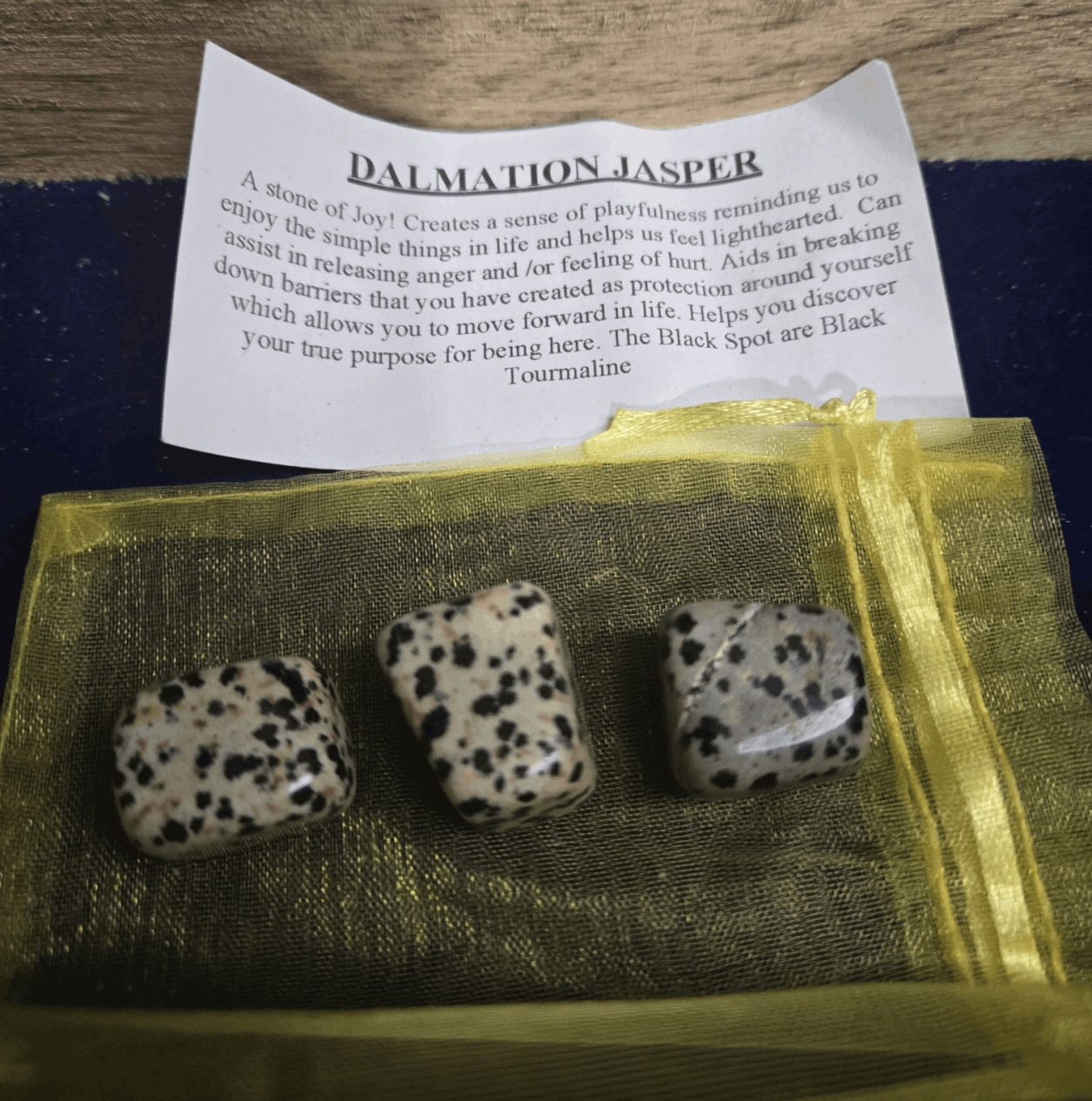 Dalmation Jasper, the stone of joy for Laughtarians